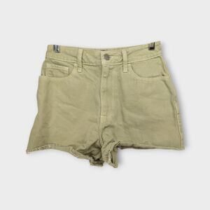 Women Hollister Ultra High Rise Vintage Relaxed Mom Short 3" Green Shorts Size 0